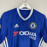 Shop 2016/17 CHELSEA HAZARD #10 HOME SHIRT (M) ADIDAS, classic football shirts, vintage football shirts & retro soccer jerseys at Cult Kits