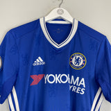 Shop 2016/17 CHELSEA HAZARD #10 HOME SHIRT (M) ADIDAS, classic football shirts, vintage football shirts & retro soccer jerseys at Cult Kits