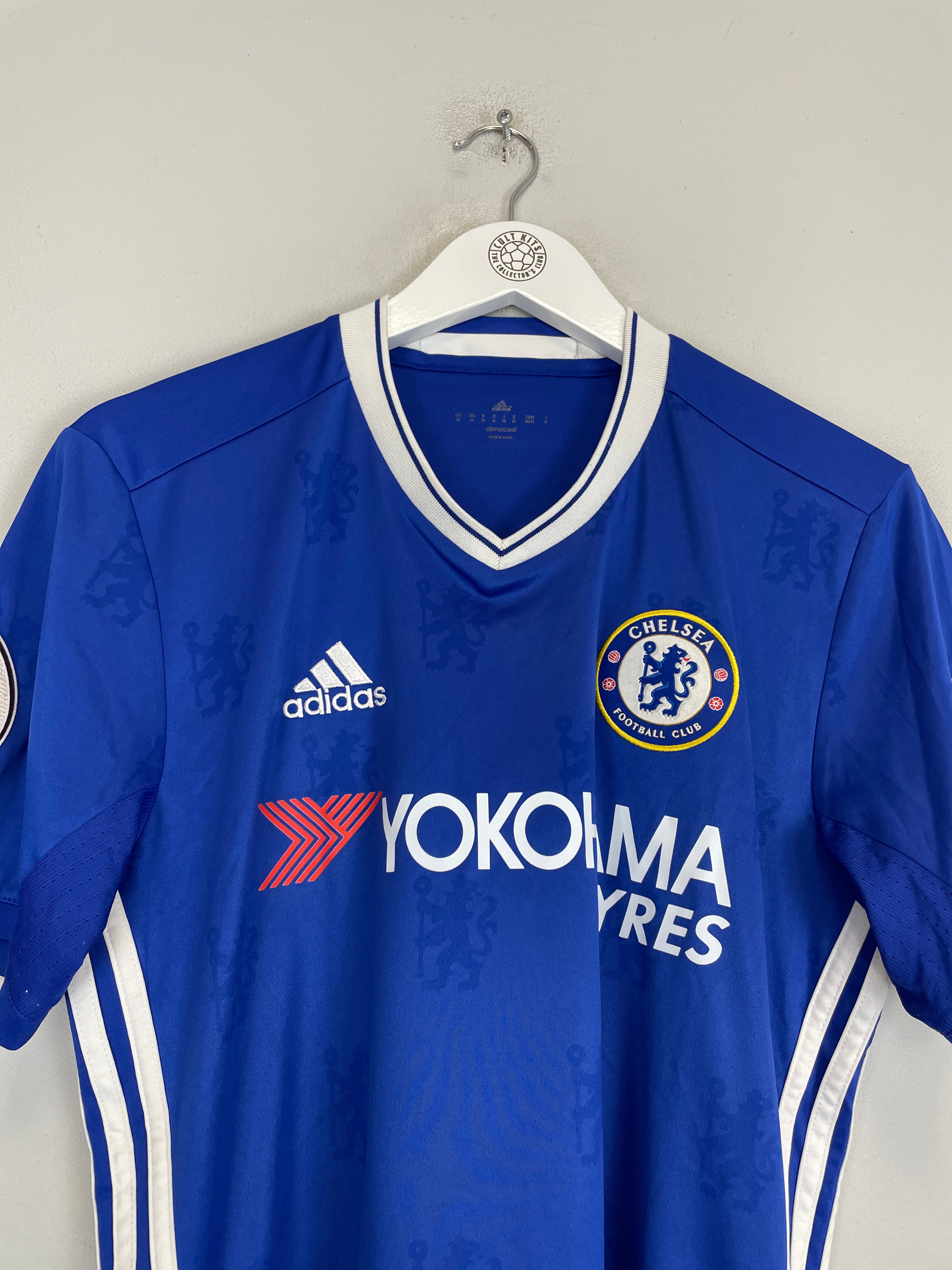 Shop 2016/17 CHELSEA HAZARD #10 HOME SHIRT (M) ADIDAS, classic football shirts, vintage football shirts & retro soccer jerseys at Cult Kits