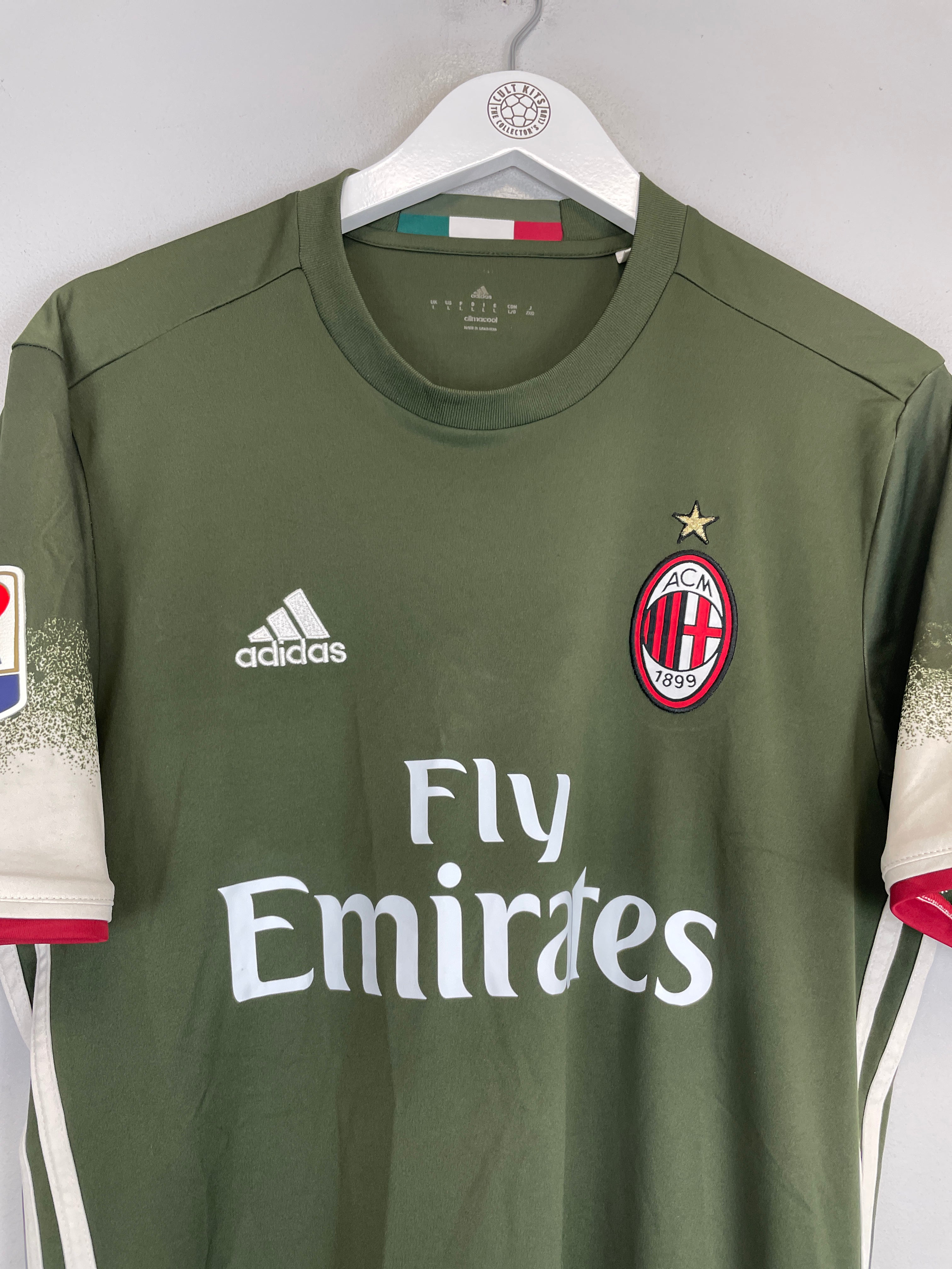 Shop 2016/17 AC MILAN HONDA #10 THIRD SHIRT (L) ADIDAS, classic football shirts, vintage football shirts & retro soccer jerseys at Cult Kits