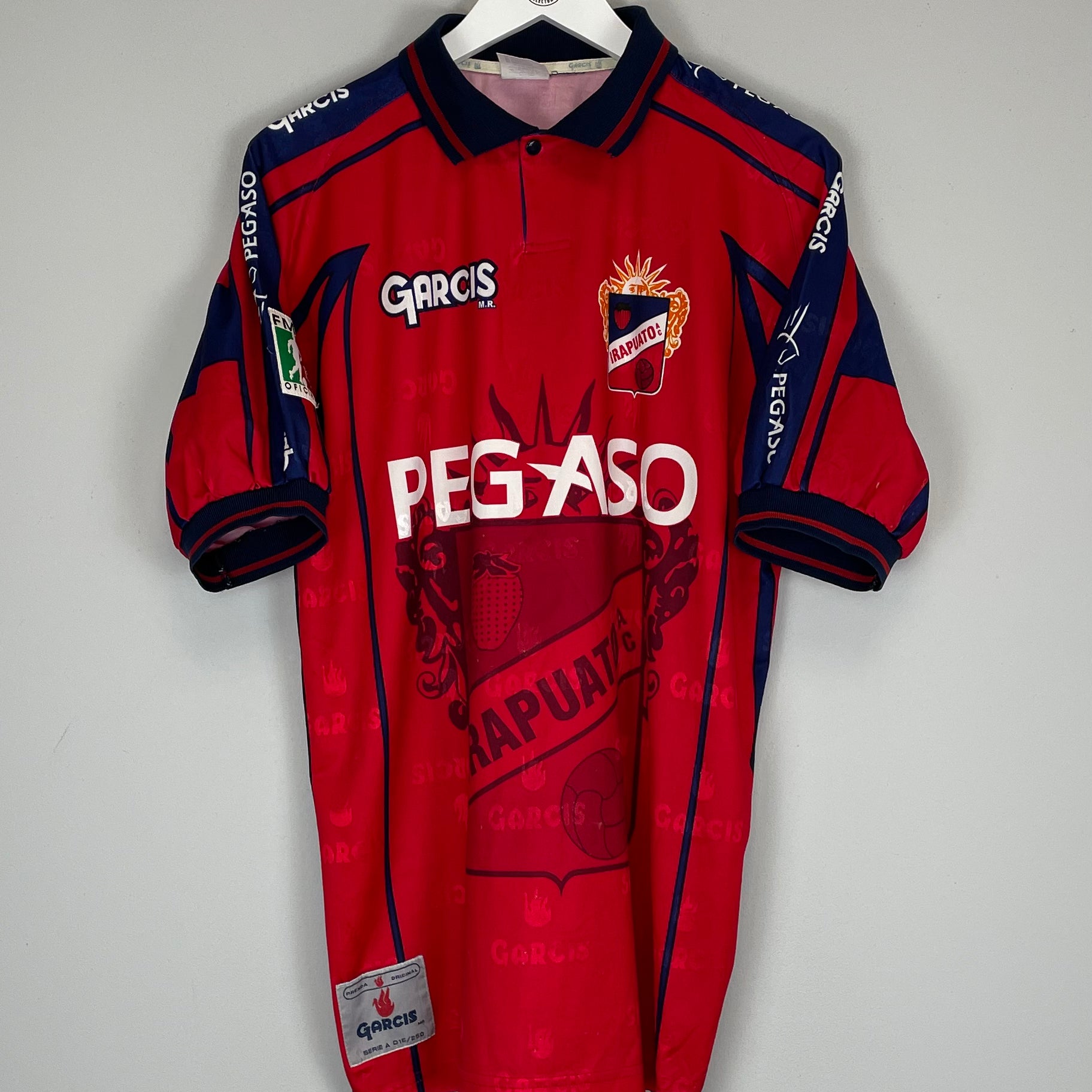 Shop 2000/01 IRAPUATO #4 HOME SHIRT (XL) GARCIS, classic football shirts, vintage football shirts & retro soccer jerseys at Cult Kits
