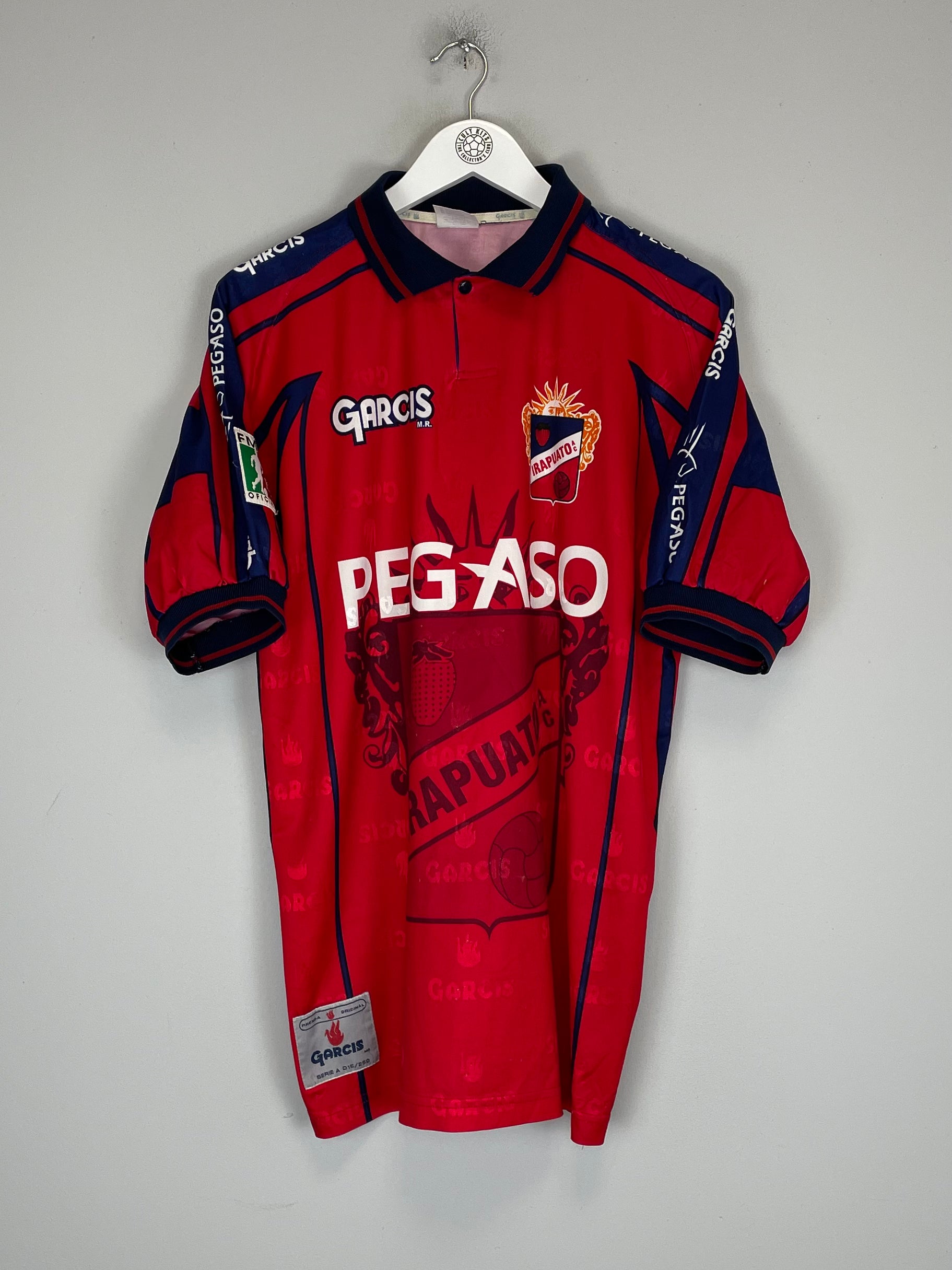 Shop 2000/01 IRAPUATO #4 HOME SHIRT (XL) GARCIS, classic football shirts, vintage football shirts & retro soccer jerseys at Cult Kits