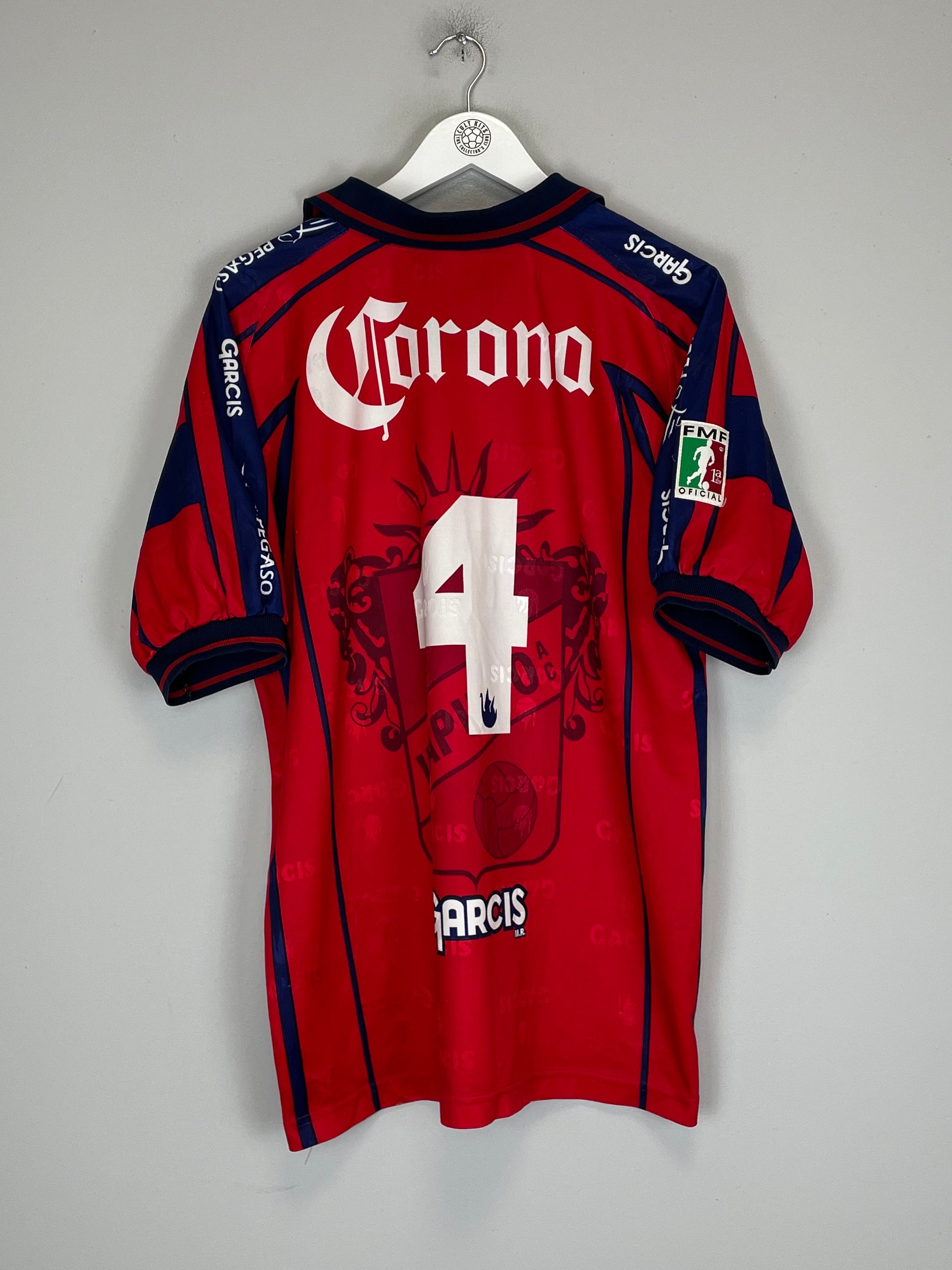 Shop 2000/01 IRAPUATO #4 HOME SHIRT (XL) GARCIS, classic football shirts, vintage football shirts & retro soccer jerseys at Cult Kits