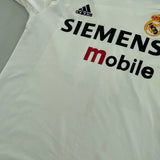 2002/03 Real Madrid Cambiasso #19 L/S C/L Home Shirt (M) Adidas