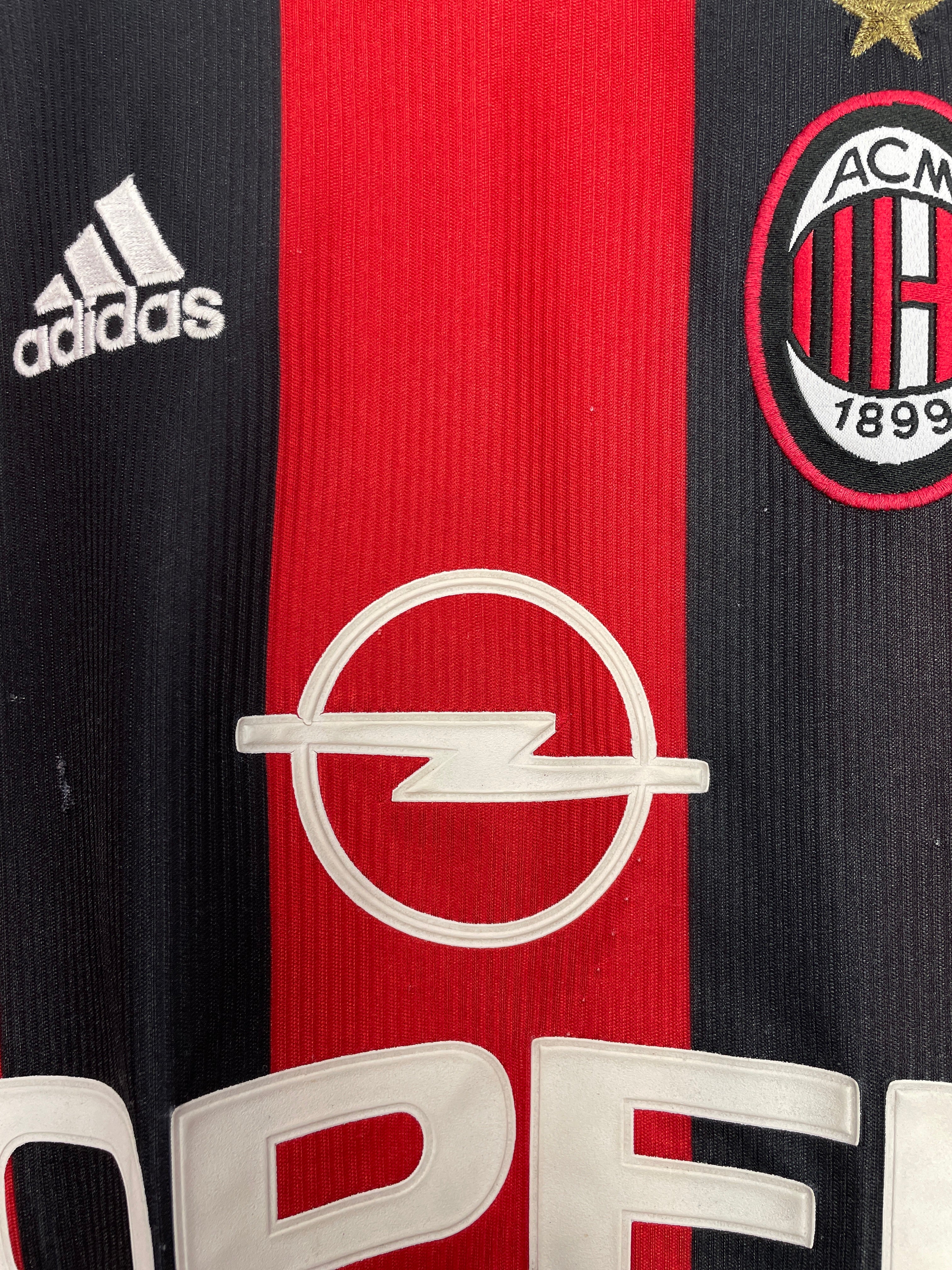 Shop 1998/00 AC MILAN MALDINI #3 HOME SHIRT (L) ADIDAS, classic football shirts, vintage football shirts & retro soccer jerseys at Cult Kits