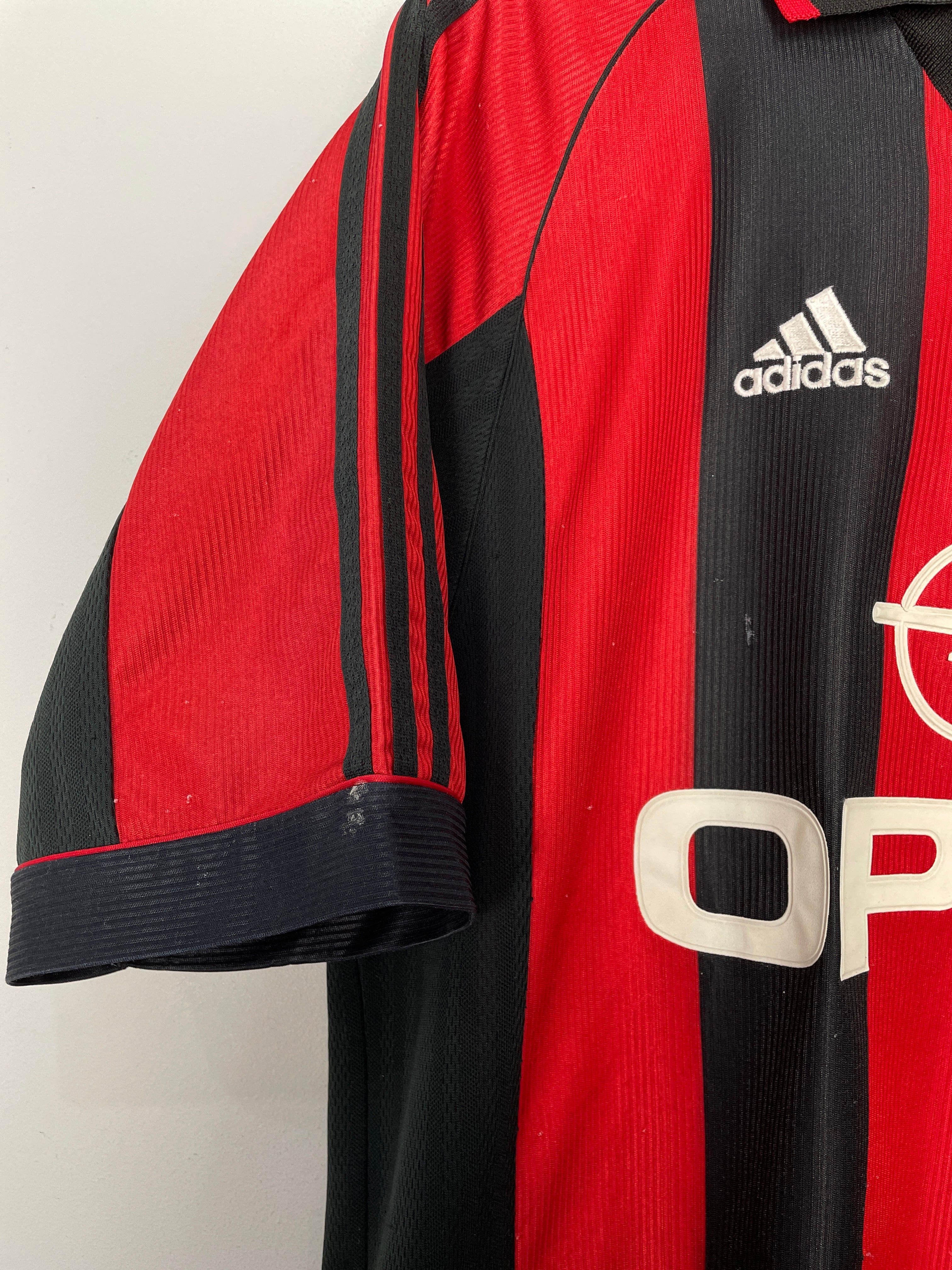 Shop 1998/00 AC MILAN MALDINI #3 HOME SHIRT (L) ADIDAS, classic football shirts, vintage football shirts & retro soccer jerseys at Cult Kits