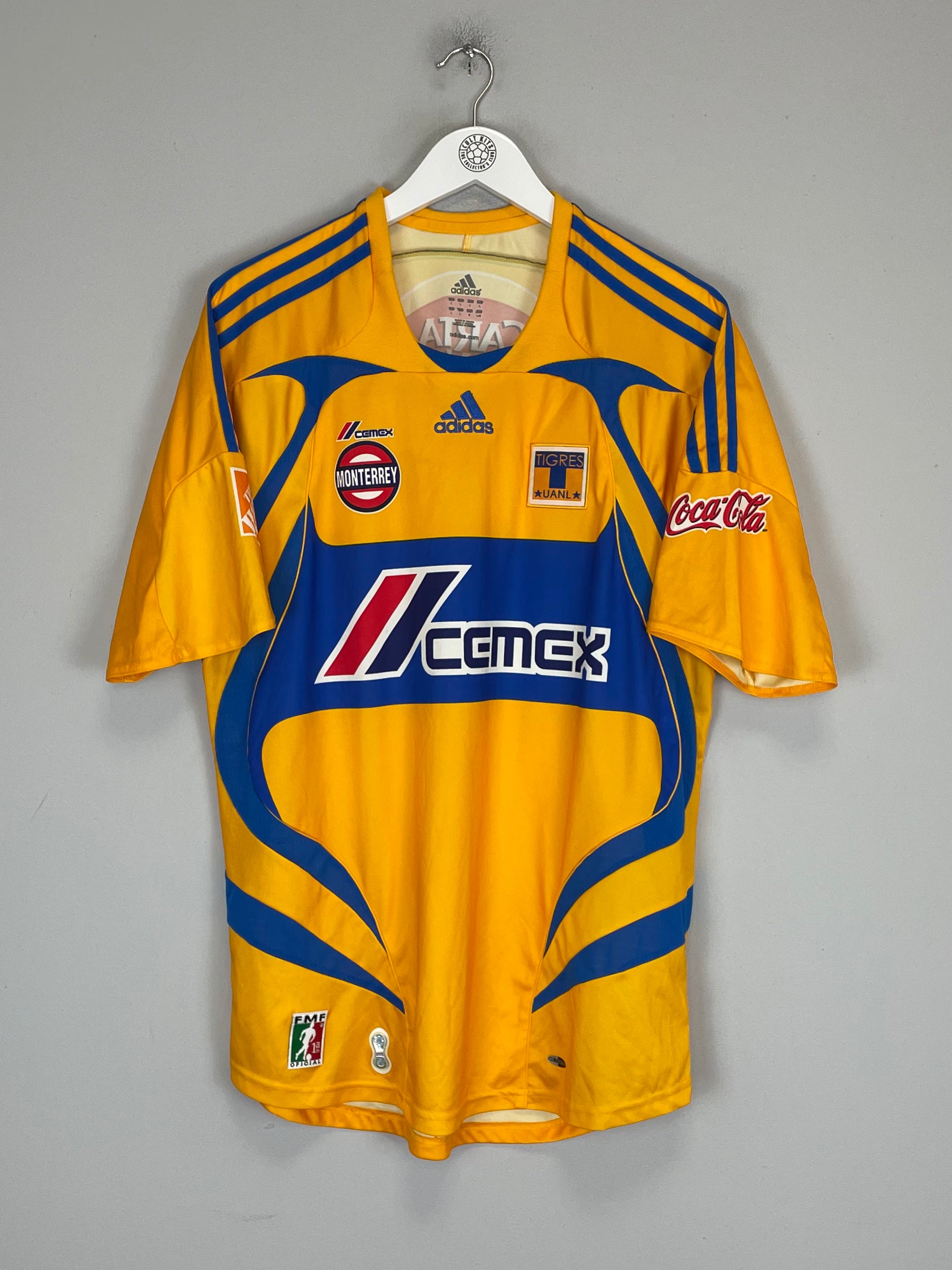 Shop 2007/08 TIGRES HOME SHIRT (L) ADIDAS, classic football shirts, vintage football shirts & retro soccer jerseys at Cult Kits
