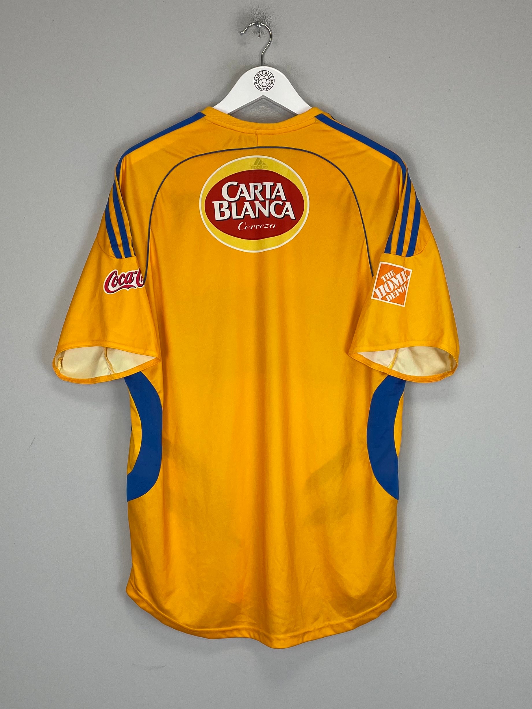 Shop 2007/08 TIGRES HOME SHIRT (L) ADIDAS, classic football shirts, vintage football shirts & retro soccer jerseys at Cult Kits