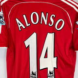 Shop 2006/08 LIVERPOOL ALONSO #14 HOME SHIRT (S) ADIDAS, classic football shirts, vintage football shirts & retro soccer jerseys at Cult Kits