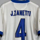 2013/14 INTER MILAN J.ZANETTI #4 AWAY SHIRT (XL) NIKE