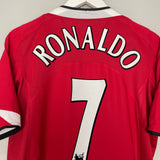 Shop 2004/06 MANCHESTER UNITED RONALDO #7 HOME SHIRT (L) NIKE, classic football shirts, vintage football shirts & retro soccer jerseys at Cult Kits