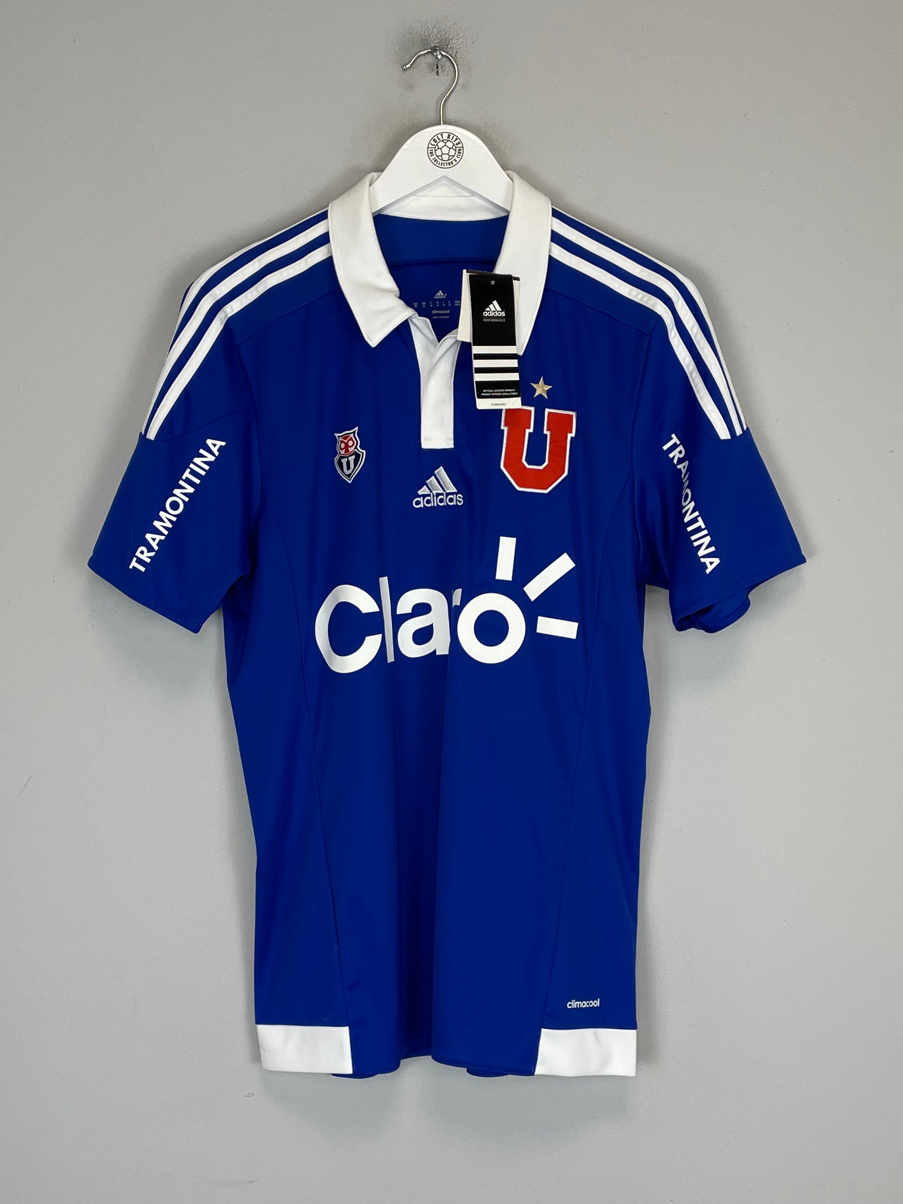 Shop 2015/16 UNIVERSIDAD DE CHILE *BNWT* HOME SHIRT (M) ADIDAS, classic football shirts, vintage football shirts & retro soccer jerseys at Cult Kits