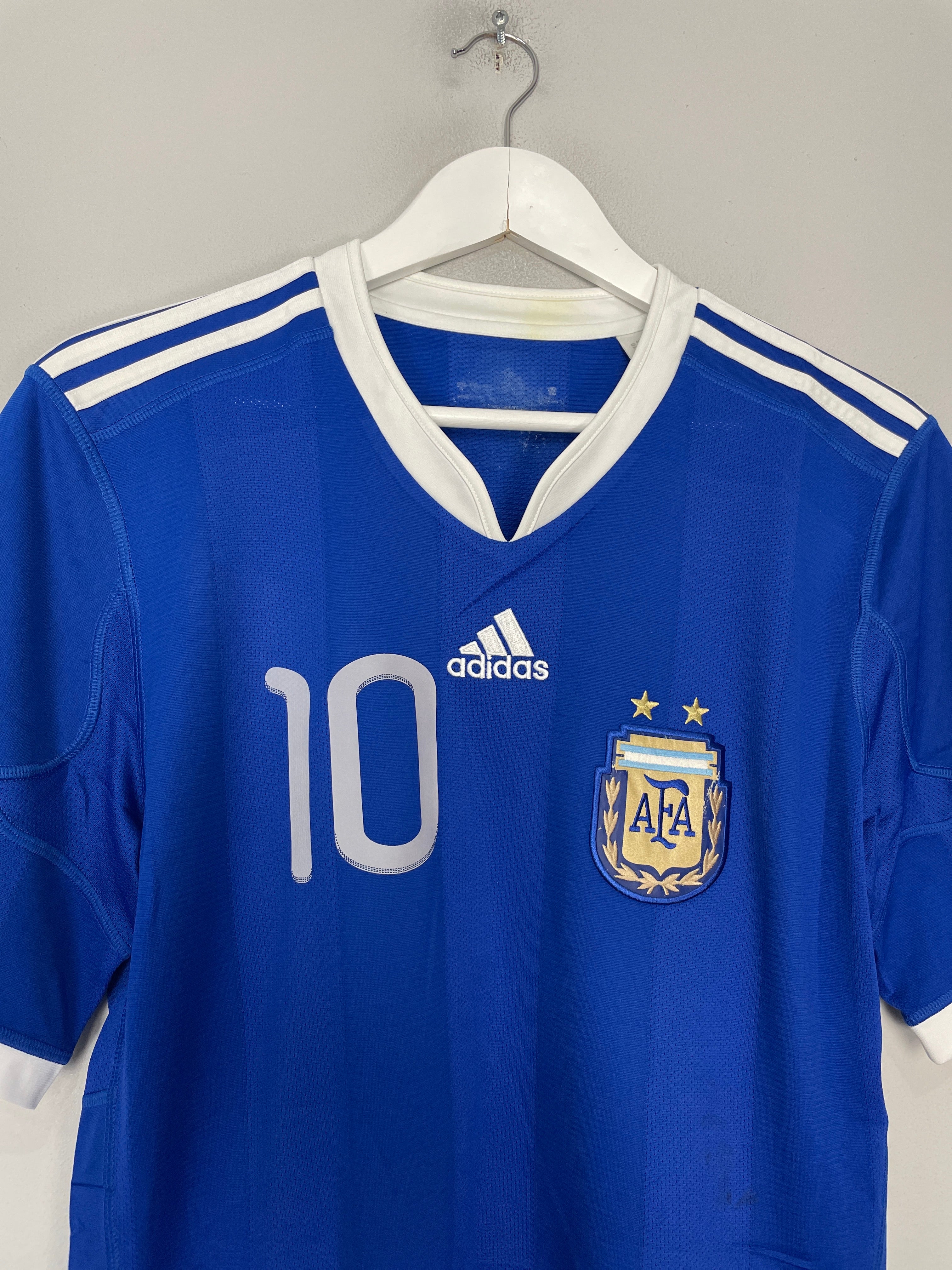 Shop 2010/11 ARGENTINA MESSI #10 AWAY SHIRT (M) ADIDAS, classic football shirts, vintage football shirts & retro soccer jerseys at Cult Kits