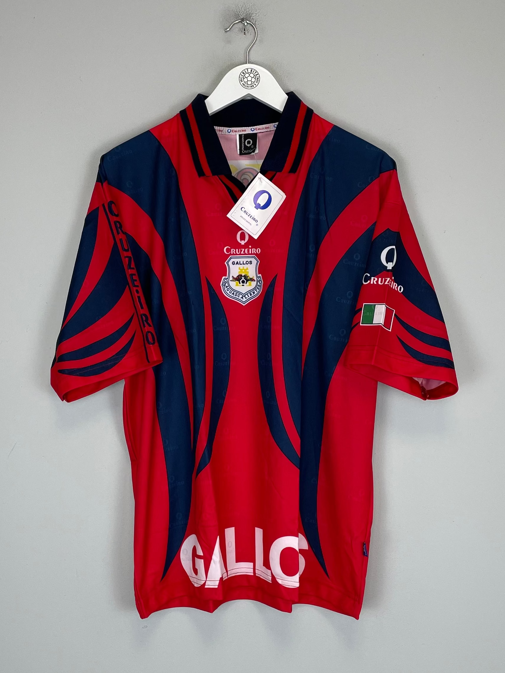 Shop 1997/98 GALLOS DE AGUASCALIENTES *BNWT* AWAY SHIRT (L) CRUZEIRO, classic football shirts, vintage football shirts & retro soccer jerseys at Cult Kits