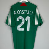 2007/08 MEXICO CASTILLO #21 HOME SHIRT (XL) ADIDAS