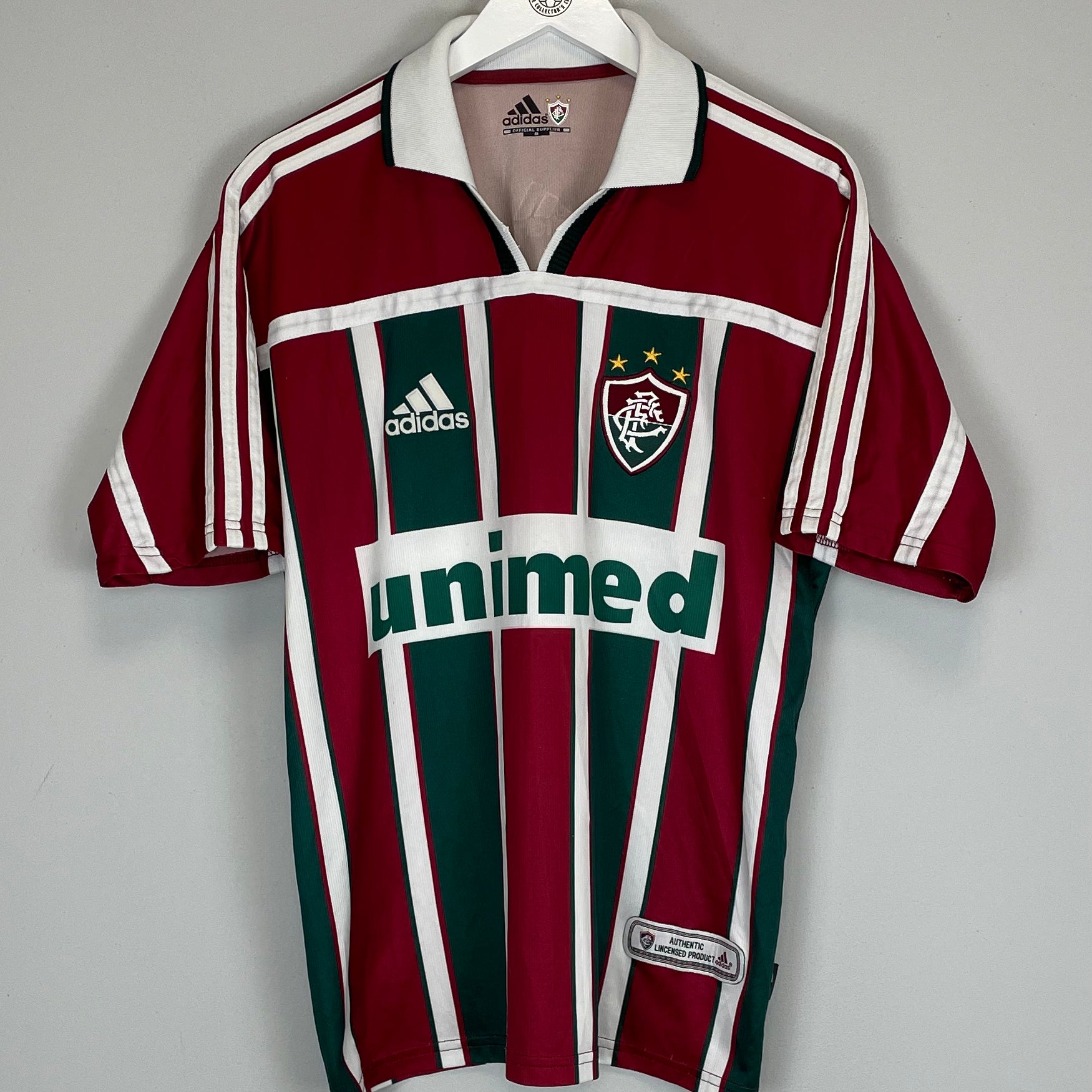 Shop 2001/03 FLUMINENSE #7 HOME SHIRT (M) ADIDAS, classic football shirts, vintage football shirts & retro soccer jerseys at Cult Kits