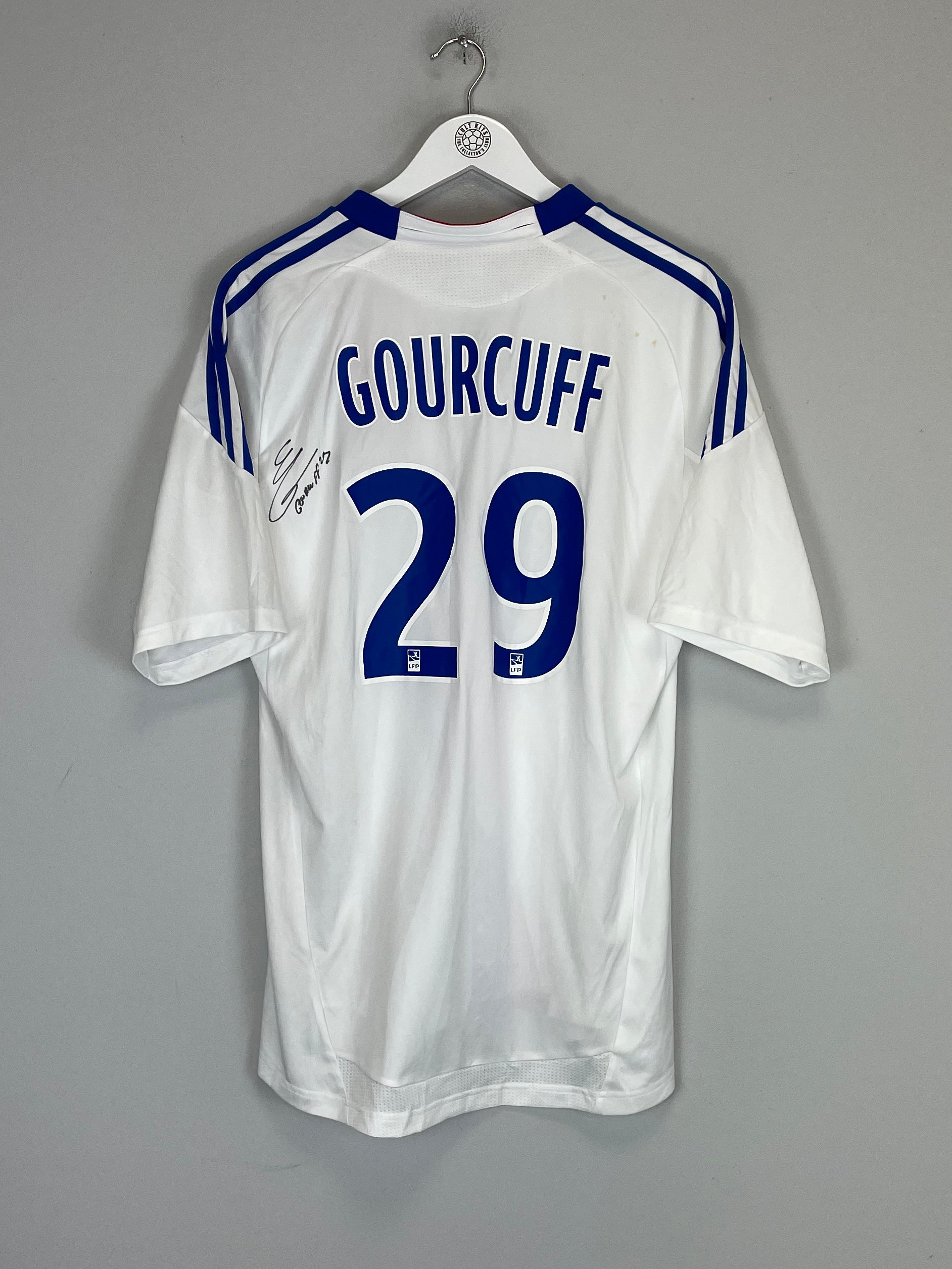 Shop 2010/11 LYON GOURCUFF #29 *SIGNED* HOME SHIRT (L) ADIDAS, classic football shirts, vintage football shirts & retro soccer jerseys at Cult Kits
