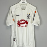 Shop 2002/03 SANTOS ROBINHO #7 HOME SHIRT (M) UMBRO, classic football shirts, vintage football shirts & retro soccer jerseys at Cult Kits