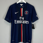 Shop 2014/15 PSG IBRAHIMOVIC #10 *BNWT* HOME SHIRT (M) NIKE, classic football shirts, vintage football shirts & retro soccer jerseys at Cult Kits