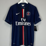 Shop 2014/15 PSG IBRAHIMOVIC #10 *BNWT* HOME SHIRT (M) NIKE, classic football shirts, vintage football shirts & retro soccer jerseys at Cult Kits