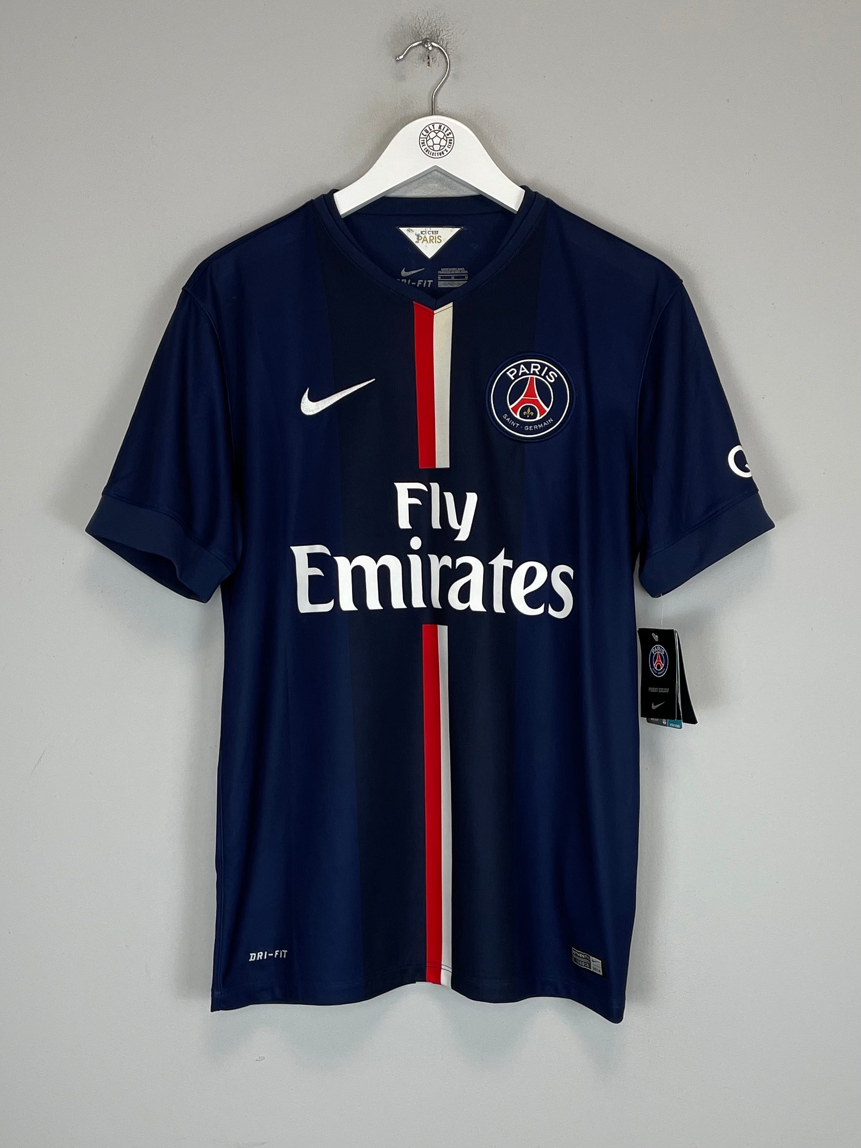 Shop 2014/15 PSG IBRAHIMOVIC #10 *BNWT* HOME SHIRT (M) NIKE, classic football shirts, vintage football shirts & retro soccer jerseys at Cult Kits