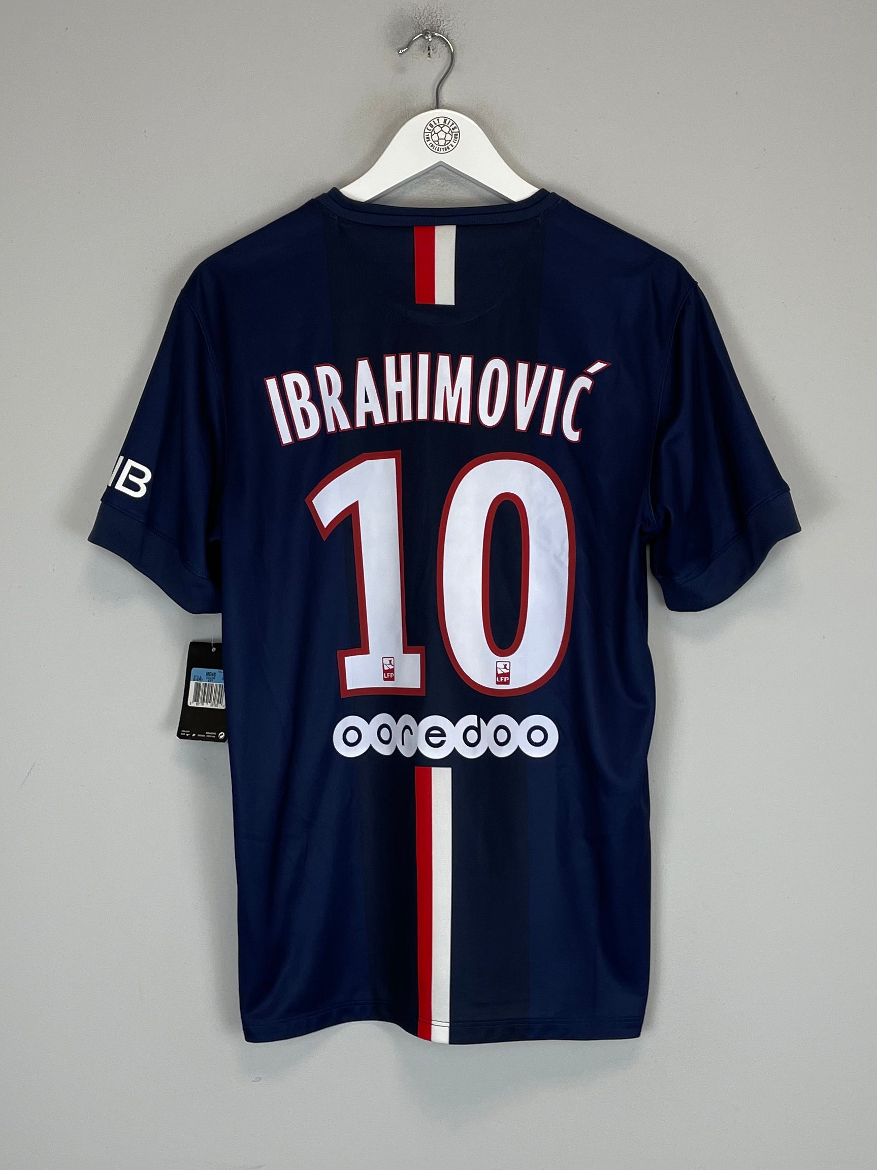 Shop 2014/15 PSG IBRAHIMOVIC #10 *BNWT* HOME SHIRT (M) NIKE, classic football shirts, vintage football shirts & retro soccer jerseys at Cult Kits
