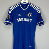 Shop 2013/14 CHELSEA HAZARD #17 C/L HOME SHIRT (XL.KIDS) ADIDAS, classic football shirts, vintage football shirts & retro soccer jerseys at Cult Kits