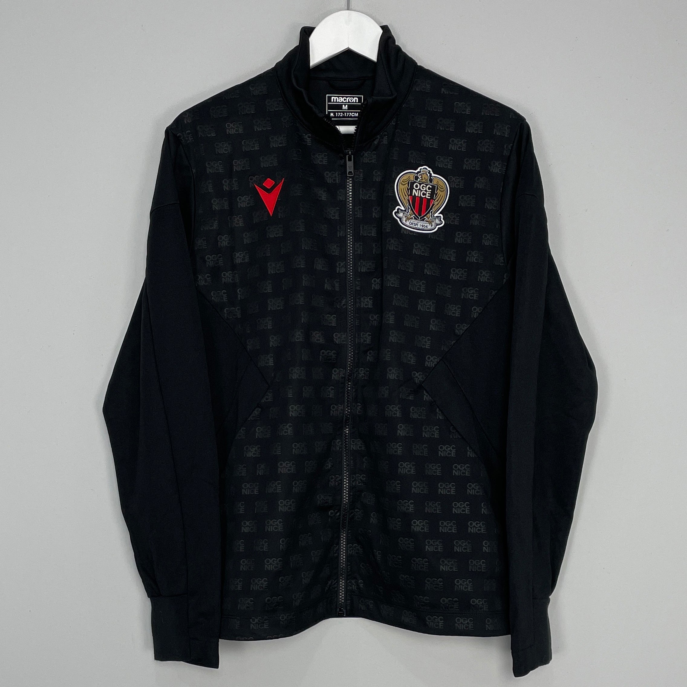 Shop 2022/23 NICE ANTHEM TRACK JACKET (M) MACRON, classic football shirts, vintage football shirts & retro soccer jerseys at Cult Kits