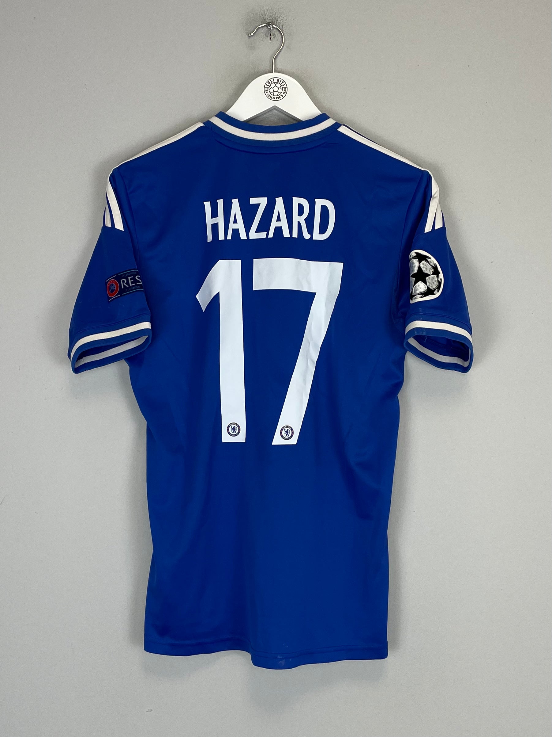 Shop 2013/14 CHELSEA HAZARD #17 C/L HOME SHIRT (XL.KIDS) ADIDAS, classic football shirts, vintage football shirts & retro soccer jerseys at Cult Kits