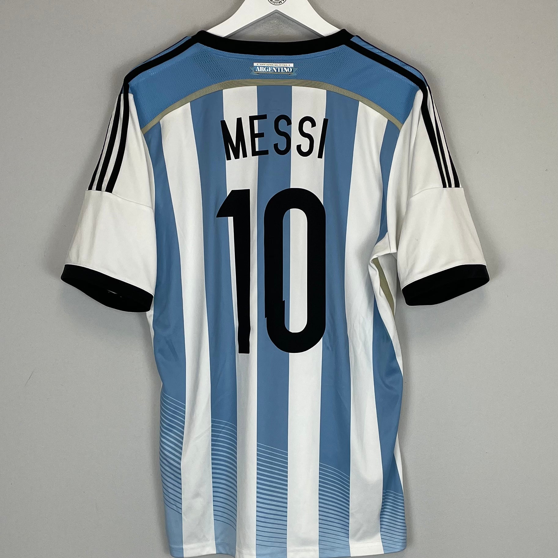 Shop 2013/14 ARGENTINA MESSI #10 HOME SHIRT (L) ADIDAS, classic football shirts, vintage football shirts & retro soccer jerseys at Cult Kits