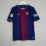 Shop 2018/19 BARCELONA MESSI #10 HOME SHIRT (M) NIKE, classic football shirts, vintage football shirts & retro soccer jerseys at Cult Kits