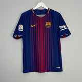 Shop 2018/19 BARCELONA MESSI #10 HOME SHIRT (M) NIKE, classic football shirts, vintage football shirts & retro soccer jerseys at Cult Kits