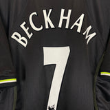 1998/99 MANCHESTER UNITED BECKHAM #7 *MINT* THIRD SHIRT (XL) UMBRO