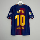 Shop 2018/19 BARCELONA MESSI #10 HOME SHIRT (M) NIKE, classic football shirts, vintage football shirts & retro soccer jerseys at Cult Kits