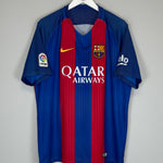 Shop 2016/17 BARCELONA MESSI #10 HOME SHIRT (XL) NIKE, classic football shirts, vintage football shirts & retro soccer jerseys at Cult Kits