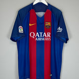 Shop 2016/17 BARCELONA MESSI #10 HOME SHIRT (XL) NIKE, classic football shirts, vintage football shirts & retro soccer jerseys at Cult Kits