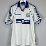 Shop 1998/99 EVERTON AWAY SHIRT (L) UMBRO, classic football shirts, vintage football shirts & retro soccer jerseys at Cult Kits
