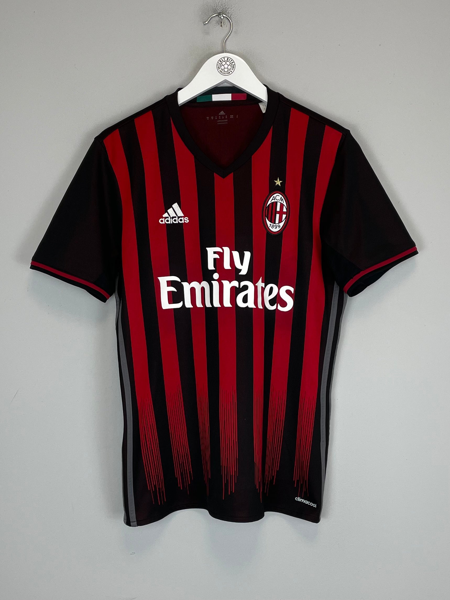 Shop 2016/17 AC MILAN HONDA #10 HOME SHIRT (M) ADIDAS, classic football shirts, vintage football shirts & retro soccer jerseys at Cult Kits