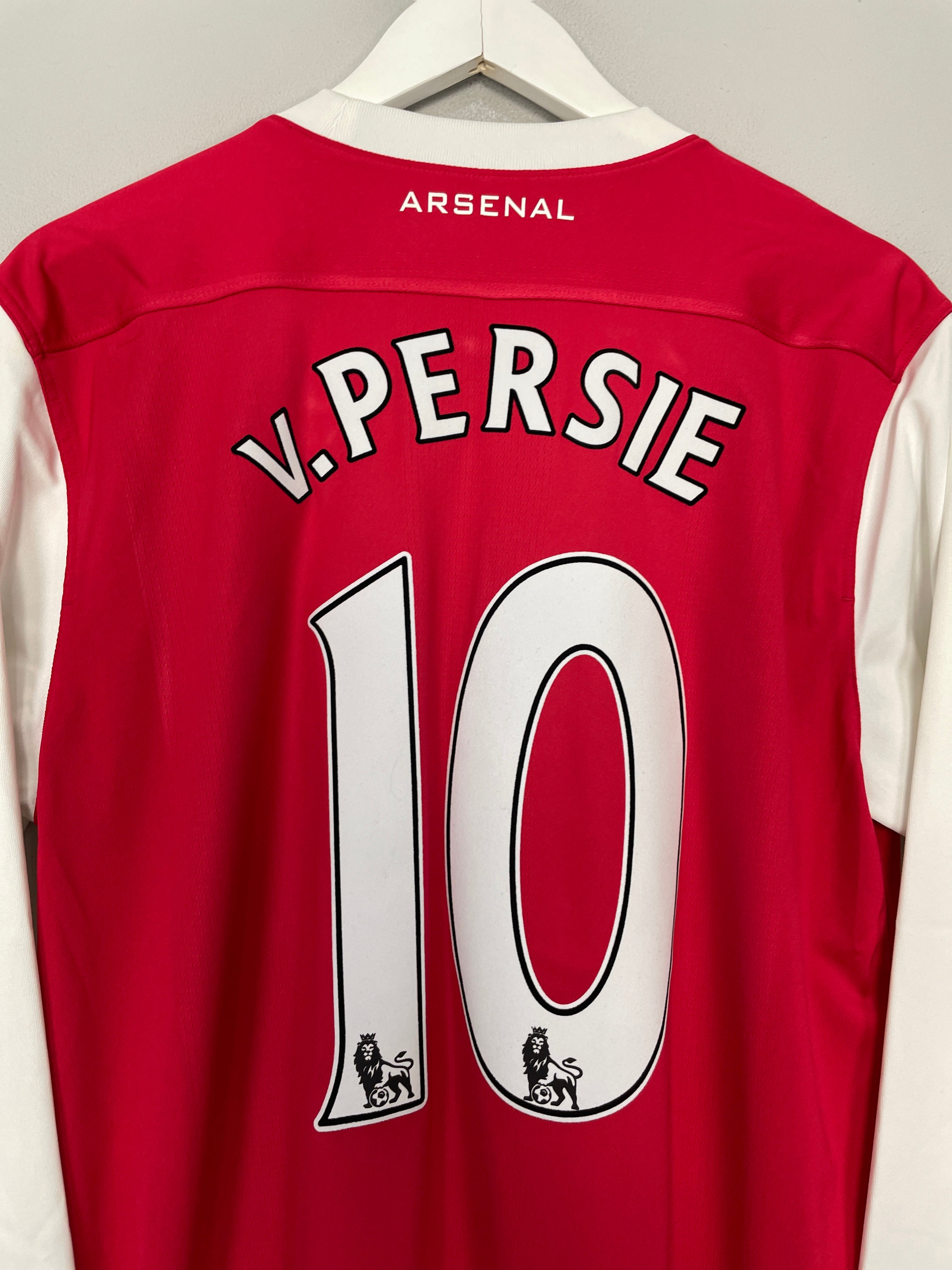 Shop 2010/11 ARSENAL V.PERSIE #10 L/S HOME SHIRT (L) NIKE, classic football shirts, vintage football shirts & retro soccer jerseys at Cult Kits