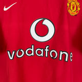 2002/04 MANCHESTER UNITED BECKHAM #7 HOME SHIRT (L) NIKE