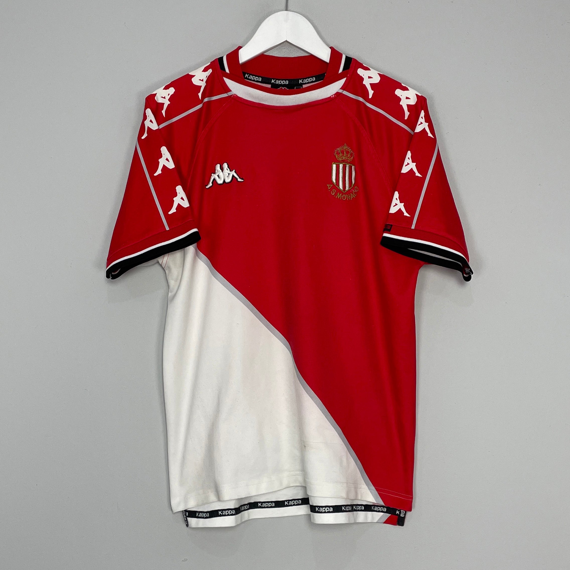 Shop 1999/00 MONACO HOME SHIRT (M) KAPPA, classic football shirts, vintage football shirts & retro soccer jerseys at Cult Kits