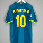Shop 2007/08 BARCELONA RONALDINHO #10 AWAY SHIRT (L) NIKE, classic football shirts, vintage football shirts & retro soccer jerseys at Cult Kits