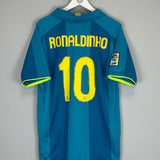 Shop 2007/08 BARCELONA RONALDINHO #10 AWAY SHIRT (L) NIKE, classic football shirts, vintage football shirts & retro soccer jerseys at Cult Kits