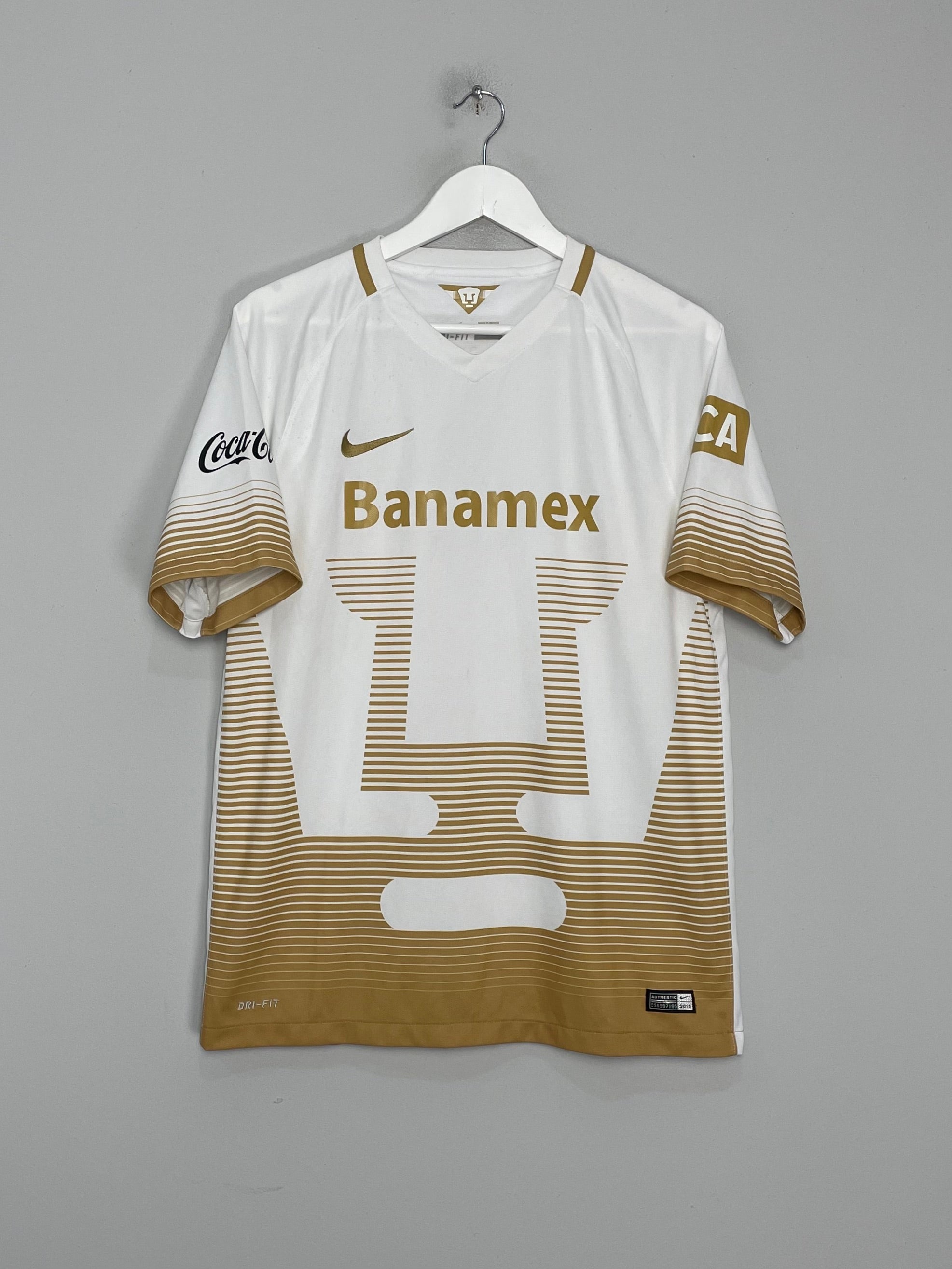 Shop 2015/16 UNAM PUMAS HOME SHIRT (L) NIKE, classic football shirts, vintage football shirts & retro soccer jerseys at Cult Kits
