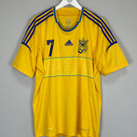 Shop 2011/12 UKRAINE SHEVCHENKO #7 HOME SHIRT (XL) ADIDAS, classic football shirts, vintage football shirts & retro soccer jerseys at Cult Kits