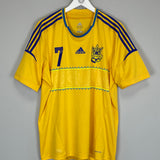 Shop 2011/12 UKRAINE SHEVCHENKO #7 HOME SHIRT (XL) ADIDAS, classic football shirts, vintage football shirts & retro soccer jerseys at Cult Kits