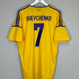 Shop 2011/12 UKRAINE SHEVCHENKO #7 HOME SHIRT (XL) ADIDAS, classic football shirts, vintage football shirts & retro soccer jerseys at Cult Kits