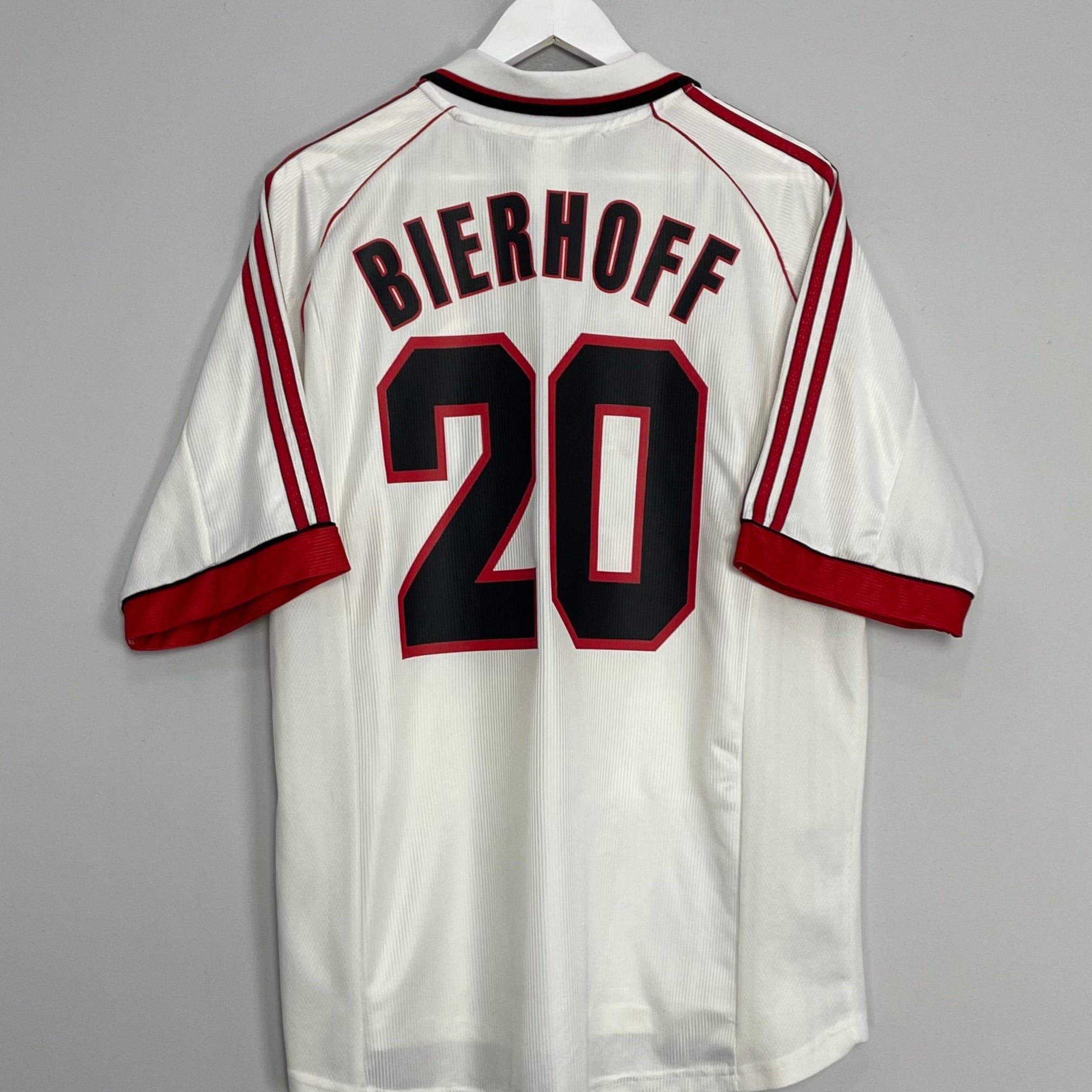 Shop 1998/99 AC MILAN BIERHOFF #20 AWAY SHIRT (XL) ADIDAS, classic football shirts, vintage football shirts & retro soccer jerseys at Cult Kits