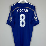 Shop 2014/15 CHELSEA OSCAR #8 HOME SHIRT (XL) ADIDAS, classic football shirts, vintage football shirts & retro soccer jerseys at Cult Kits