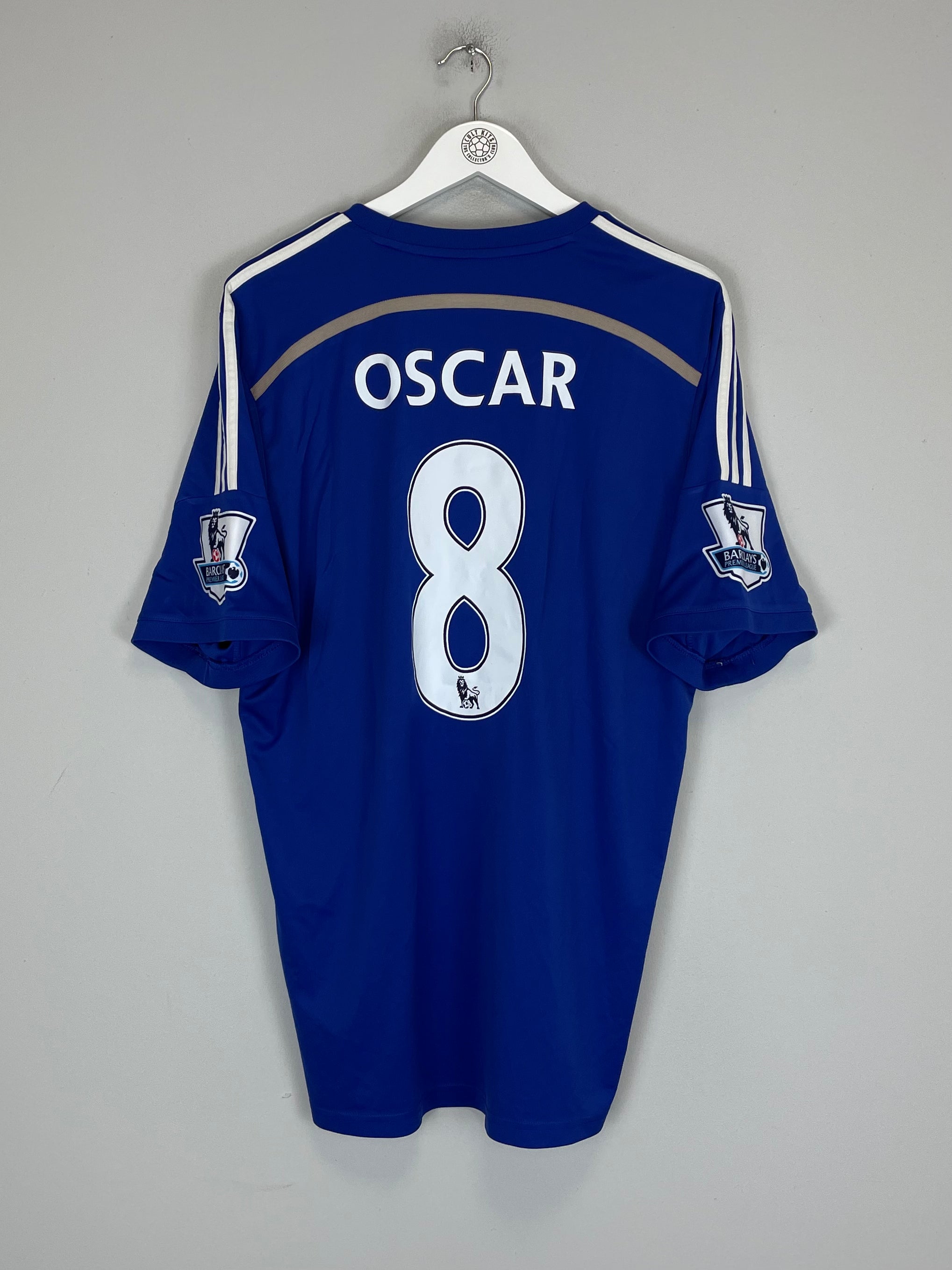 Shop 2014/15 CHELSEA OSCAR #8 HOME SHIRT (XL) ADIDAS, classic football shirts, vintage football shirts & retro soccer jerseys at Cult Kits